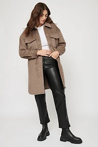 Dallas Long Sherpa Shacket