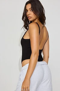 Binding Scoop Cami Bodysuit