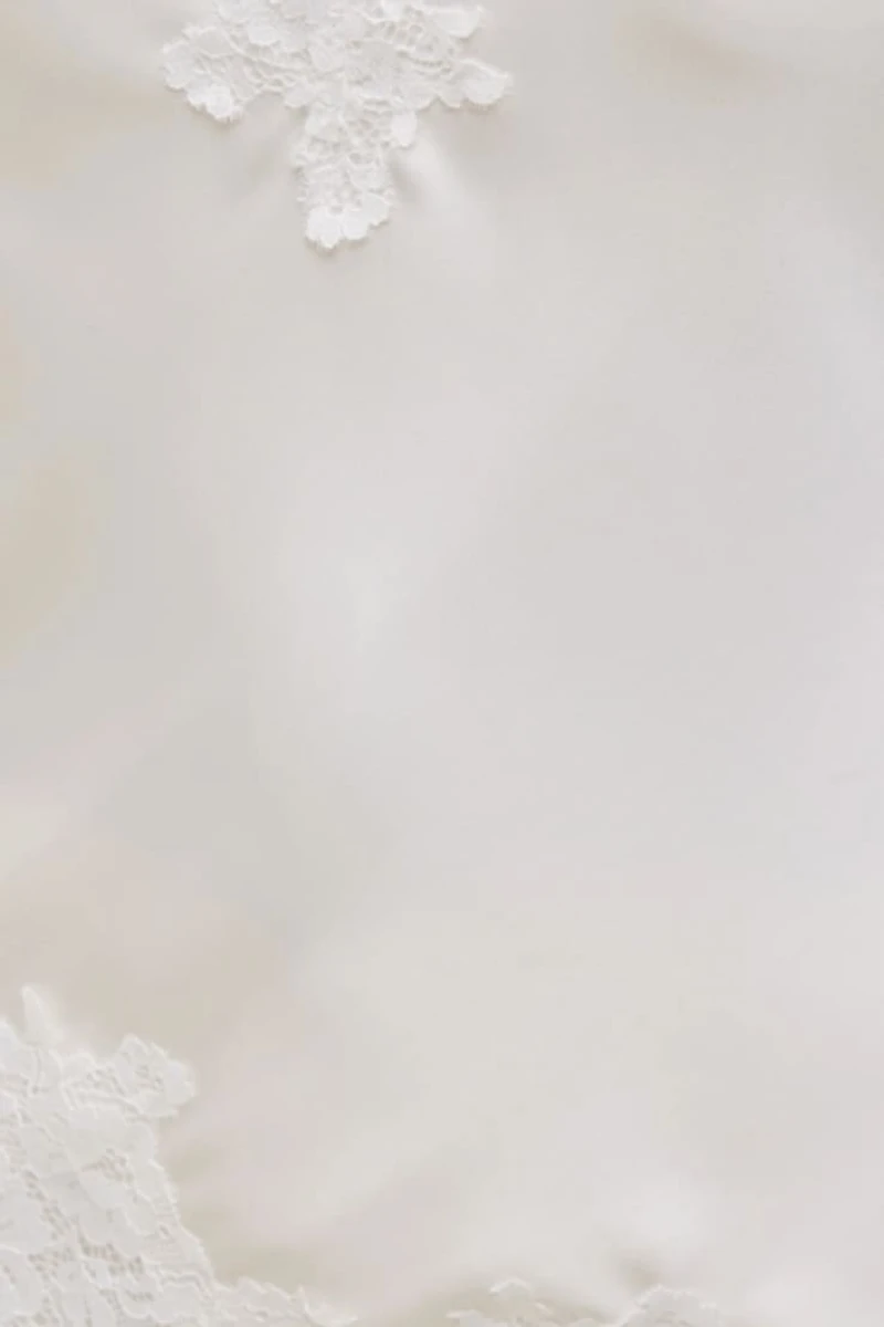 Cassie Asymmetric Lace Satin Cami