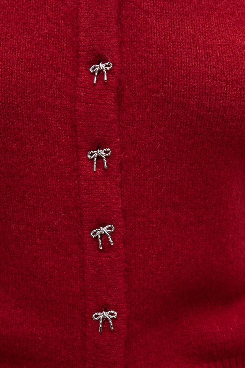 Cardigan à boutons en boucles Rebecca