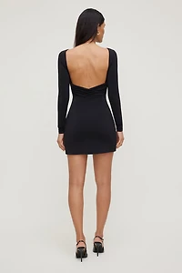 Sculpt Open Back Mini Dress