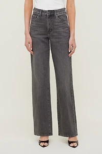 Jean Heidi à taille haute et jambe large