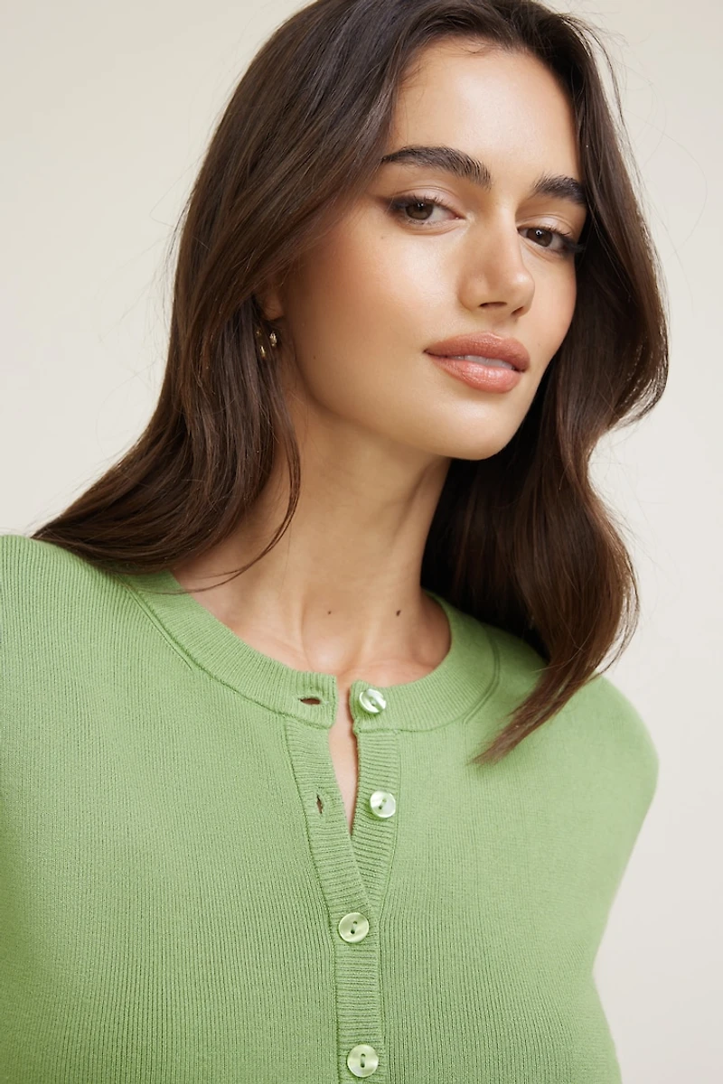 Cardigan à manches courtes Becca