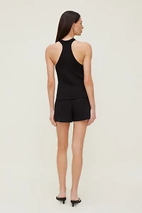 Camisole en tricot à col montant