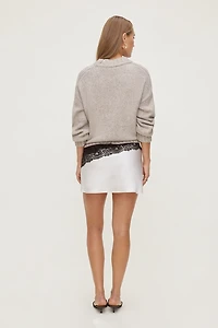 Slip Satin Mini Skirt