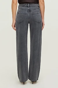 Jean Mika à taille mi-haute et jambe droite décontractée en Tencelᵐᶜ