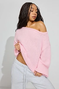 Oversized Boat Neck Sweater