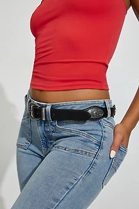 Western Concho Strap Belt