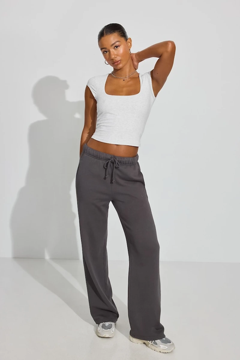 T-shirt Portia à col carr