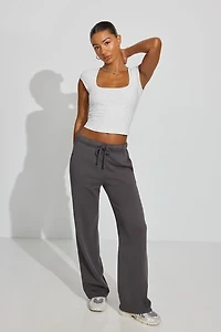 T-shirt Portia à col carr