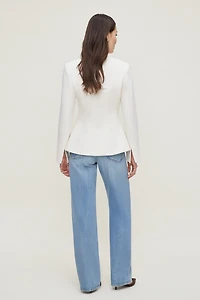 Plunge Small Button Blazer