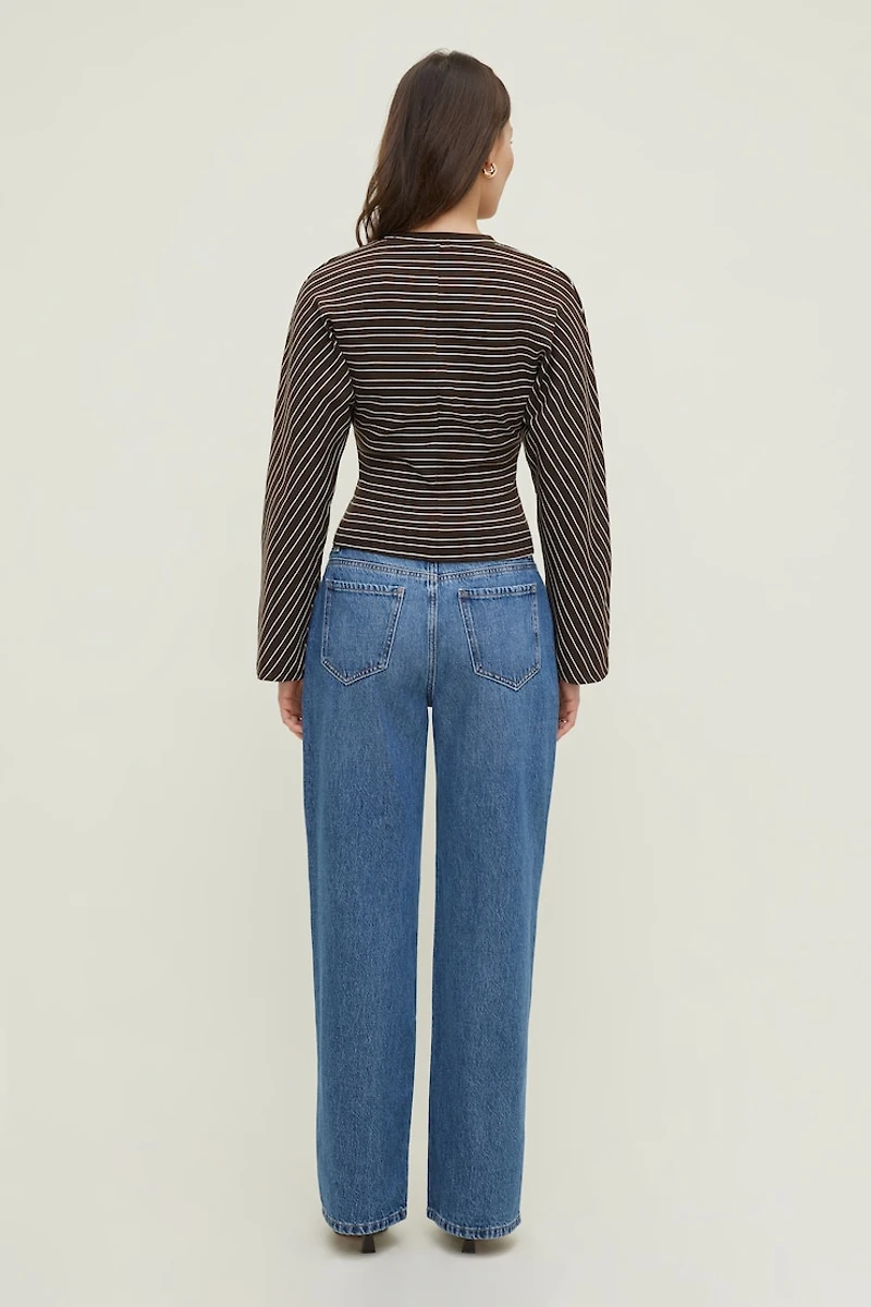 Striped Dolman Heavy Cotton Top