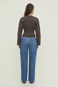 Striped Dolman Heavy Cotton Top