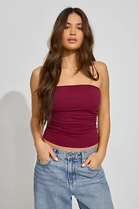 Ruched Sleek Tube Top