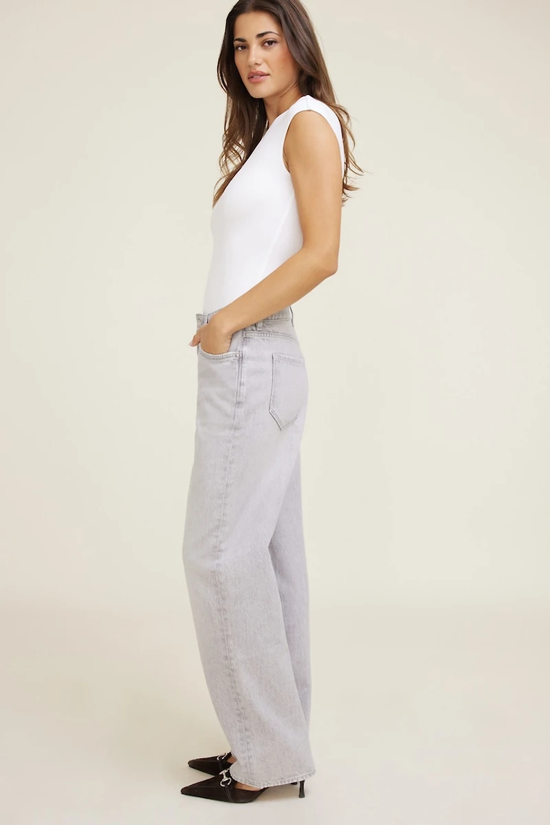 Mika Mid Rise Relaxed Straight Leg Jeans