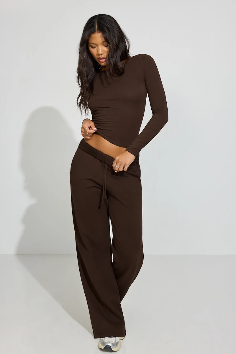 Estelle Long Sleeve Boatneck Top