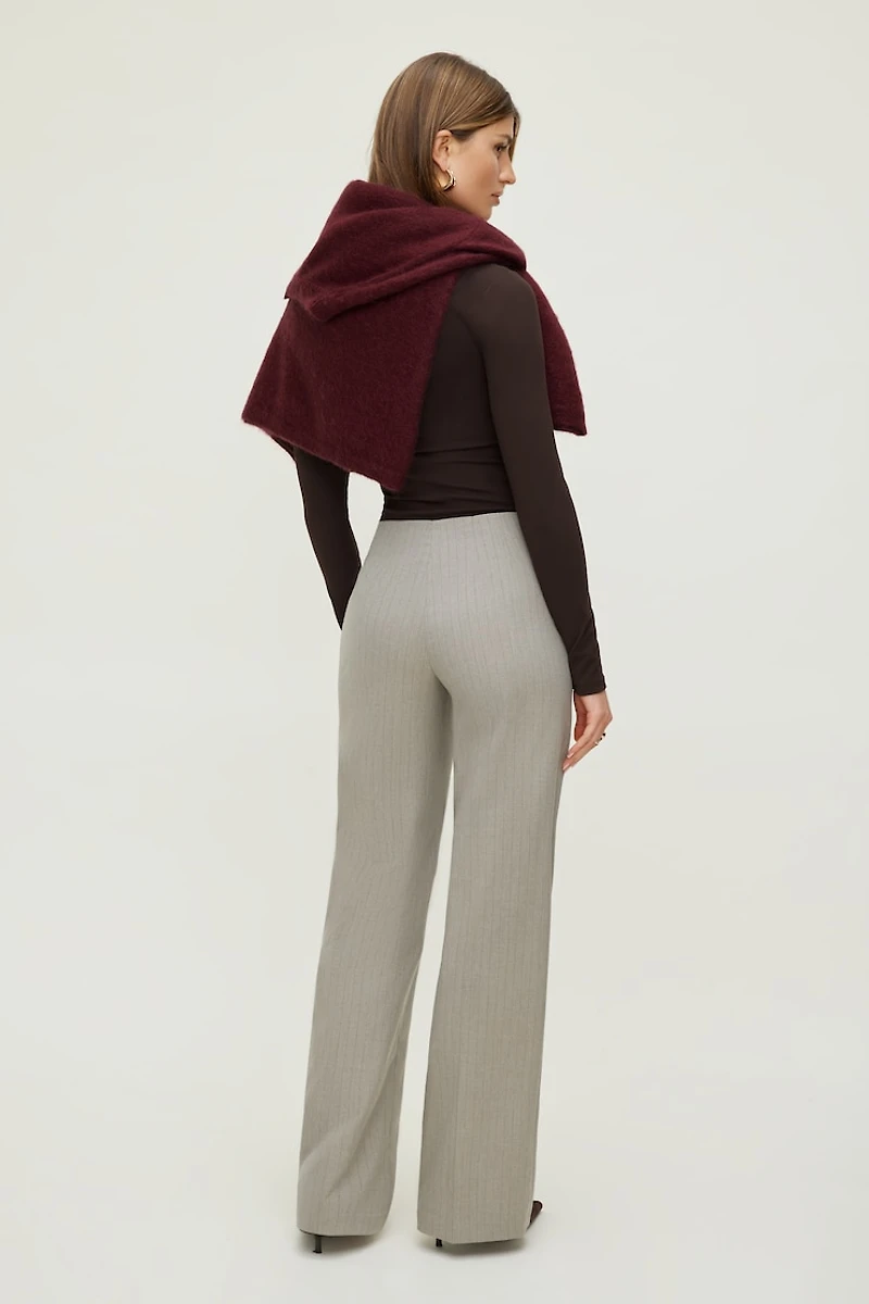 Frankie Pinstripe Slim Bootcut Pants