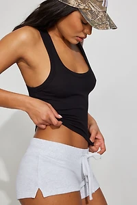 Ribbed Shirttail Tank Top