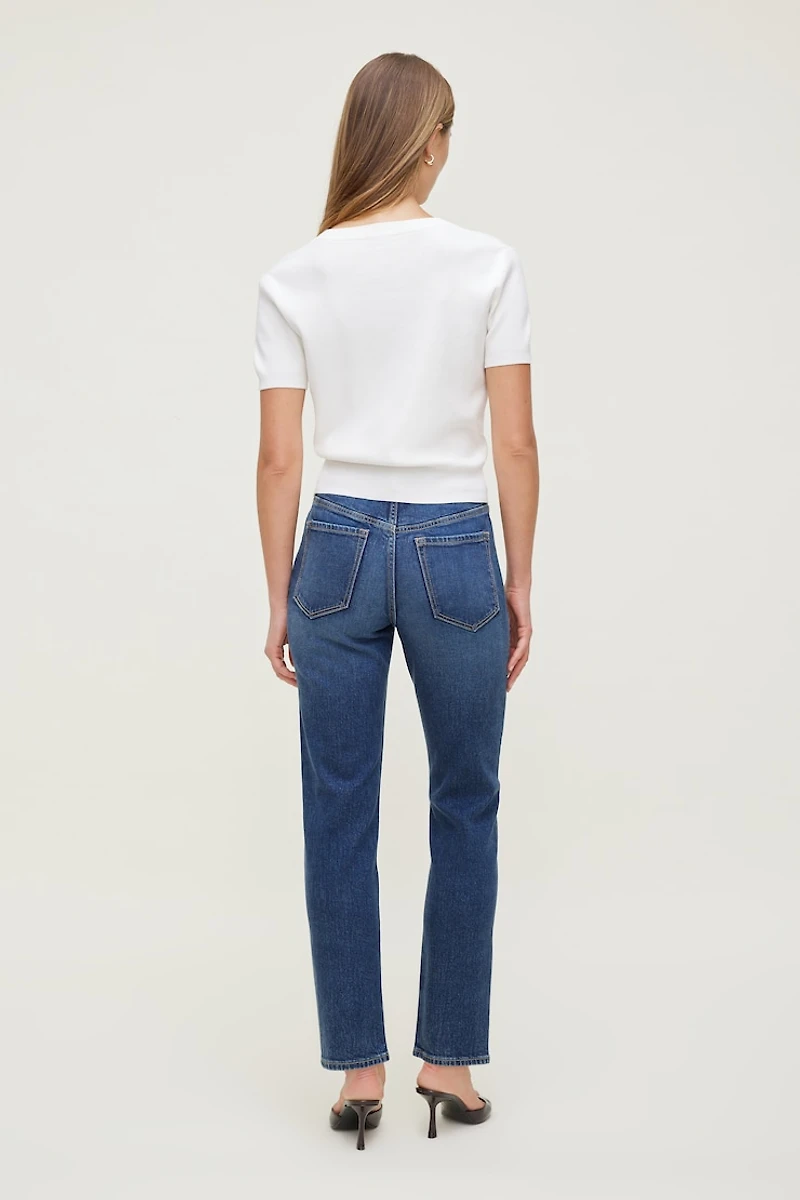 Frenchie Stretch High Rise Slim Leg Jeans