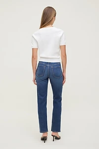 Frenchie Stretch High Rise Slim Leg Jeans