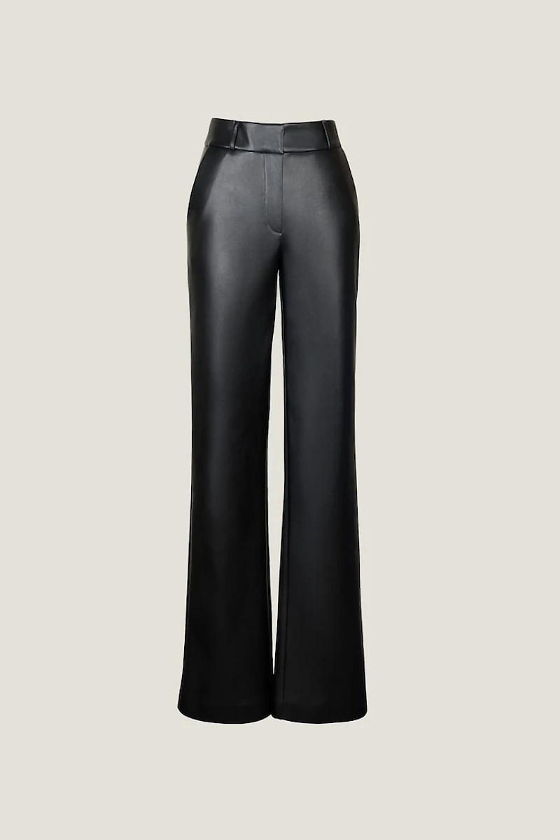 Camelia Straight Leg Faux Leather Pants