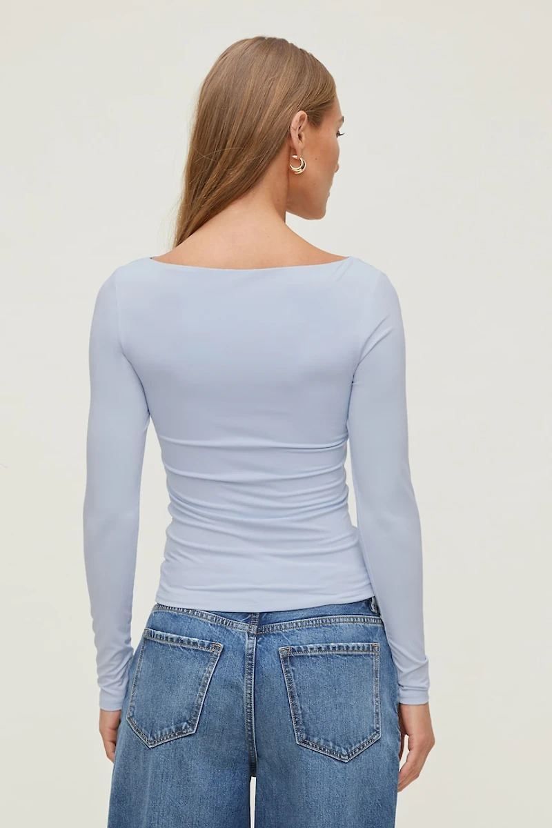 Nola Sculpt Long Sleeve Top