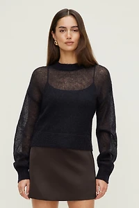 Premium Mohair Balloon Sleeve Sweater