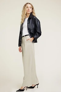 Pleated Wide Leg Pants