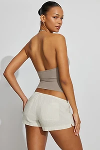 Clean Linen Mini Shorts