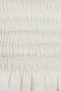 Linen Smocked Tube Top