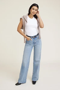 Crewneck Cotton Tank Top