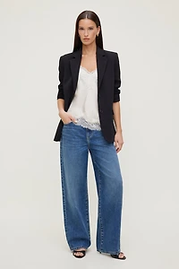 Rowan Mid Rise Baggy Wide Leg Jeans