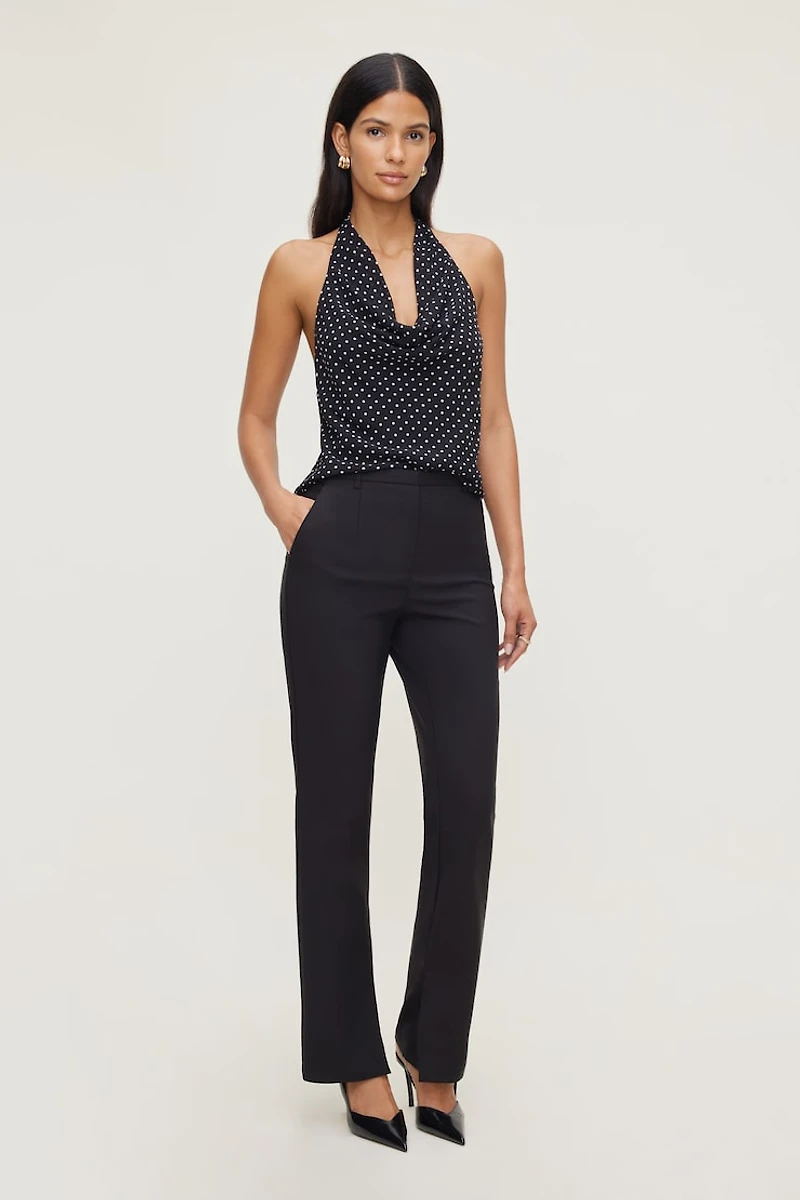 Polka Dot Halter Blouse