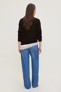 Mika Mid Rise Relaxed Straight Leg Jeans