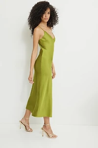 Aimee Satin Maxi Dress