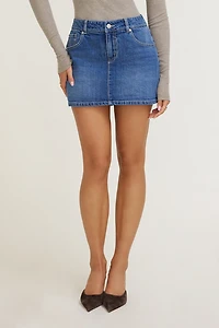 Gia Denim Mini Skort