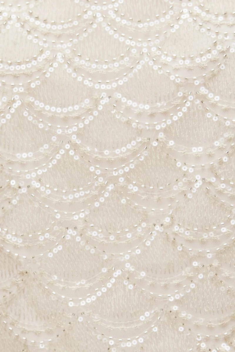 Camisole dentelée à paillettes