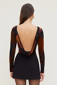 Burnout Cowl Back Bodysuit