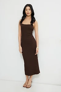 Robe maxi texturée Simona