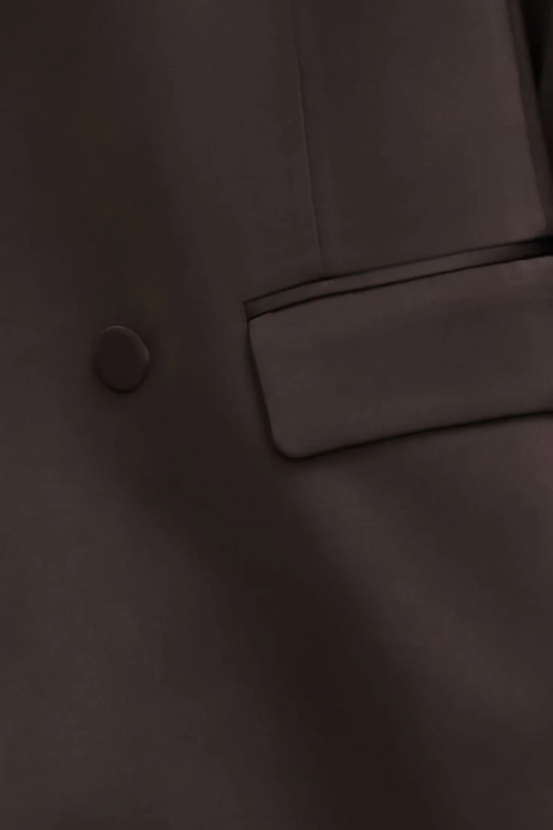 Veston ample en satin Noa