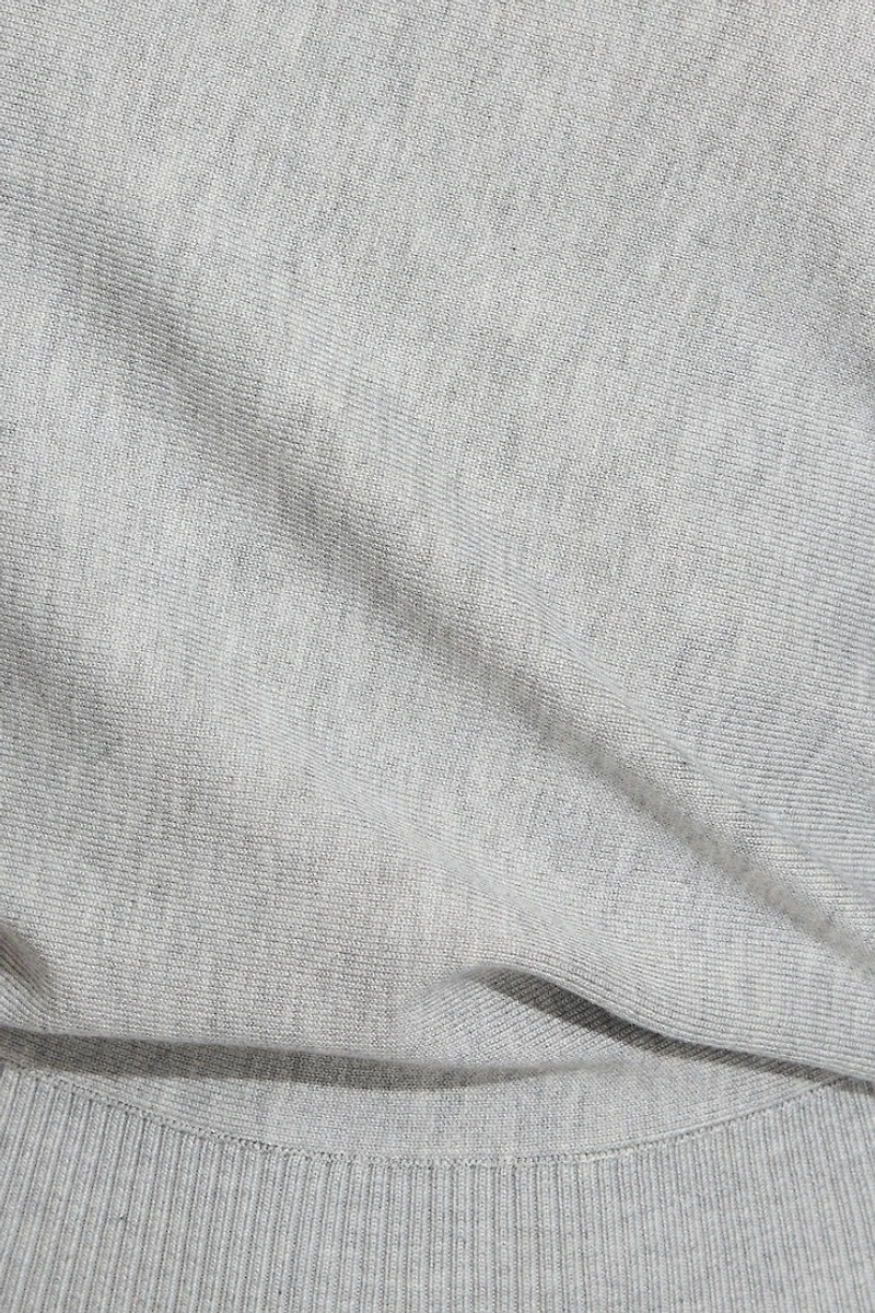 Romi Asymmetric Cinched Waist Sweater