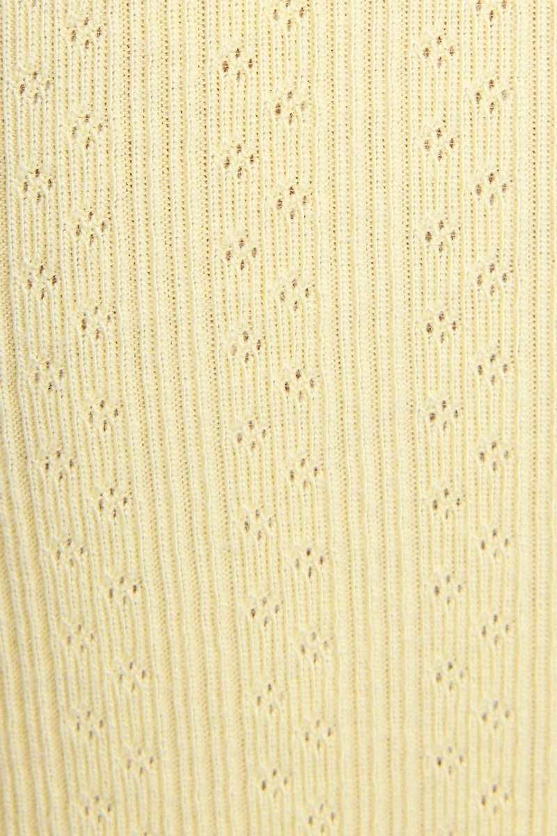 Pointelle Lettuce Edge Cami Top