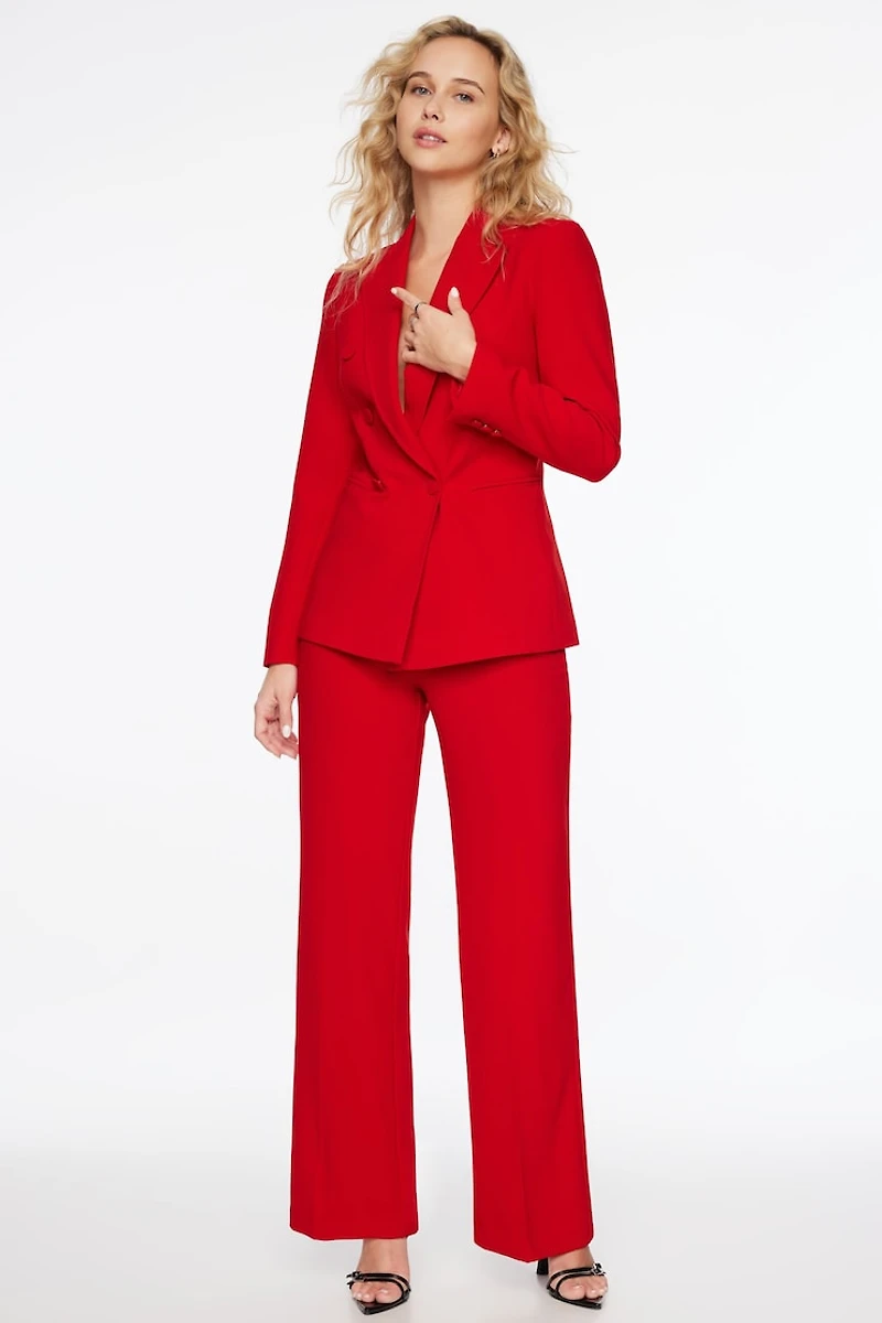 Fitted Double Breasted Blazer