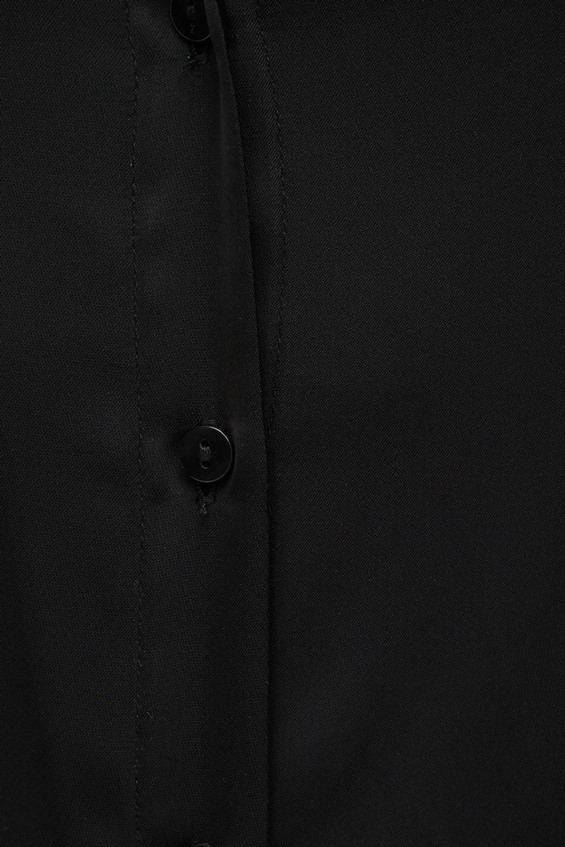 Chemise ajustée en satin Eva