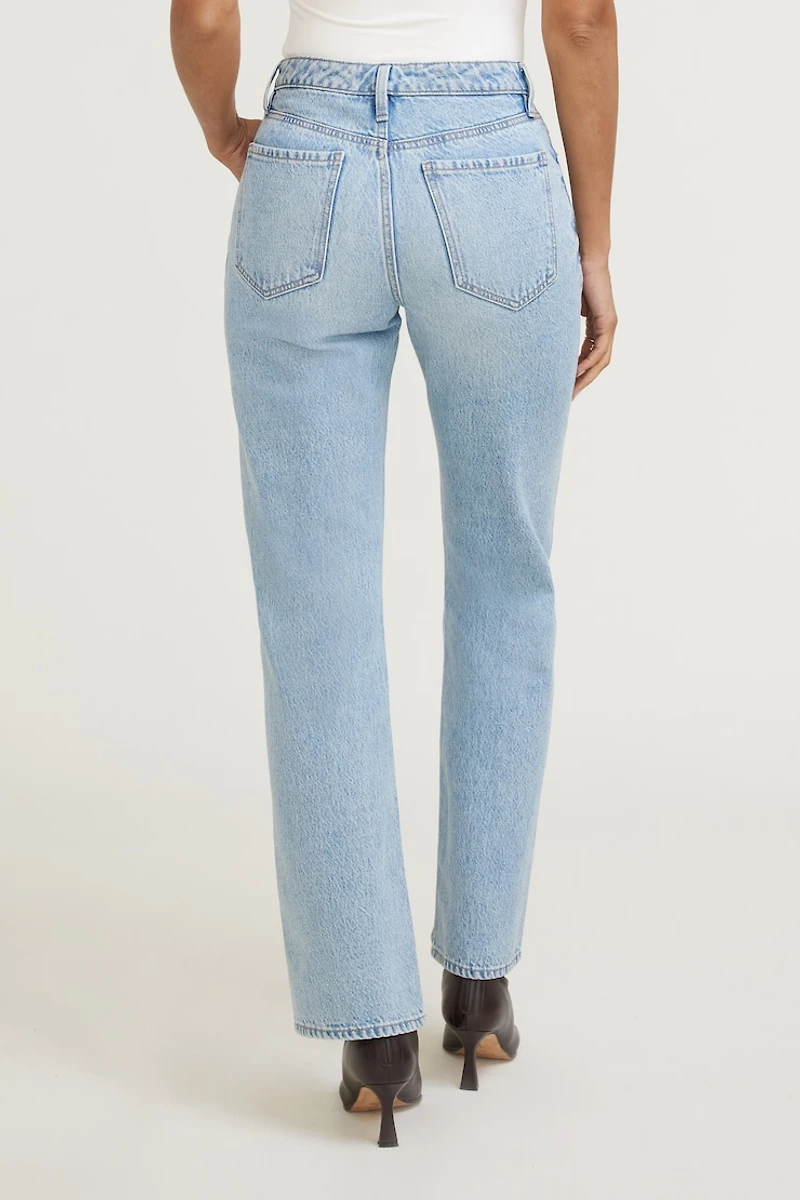 Cara High Rise Straight Leg Jeans