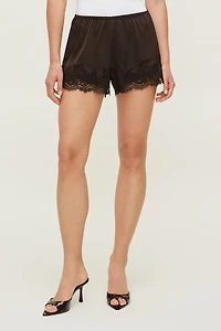 Lace Satin Shorts