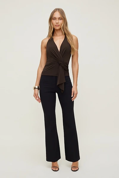 Front Drape Halter Top