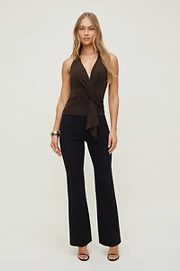 Front Drape Halter Top