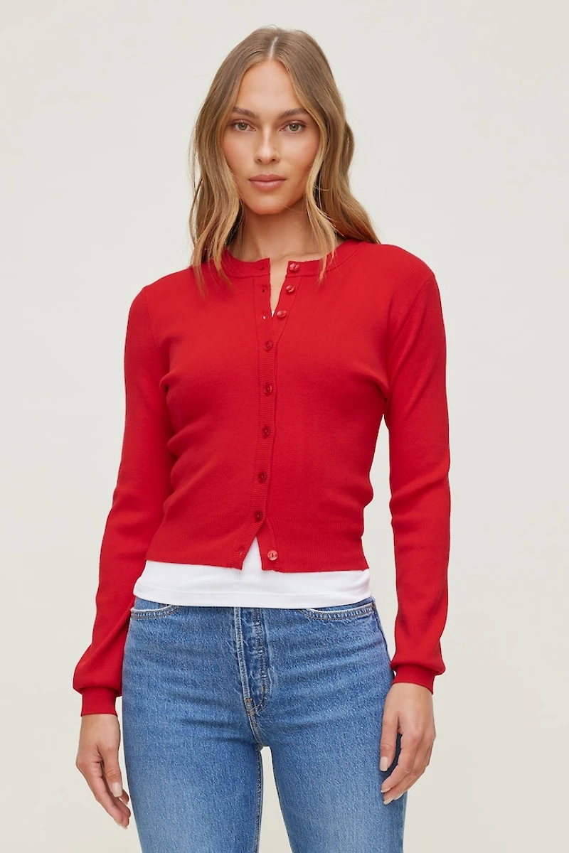 Rebecca Crewneck Cardigan