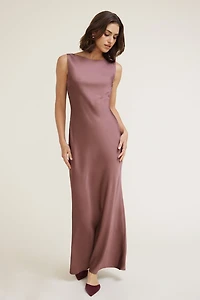 Nora Satin Maxi Slip Dress